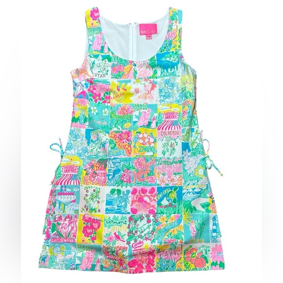 Lilly Pulitzer Colorful Patchwork Romper - Picture 2 of 7